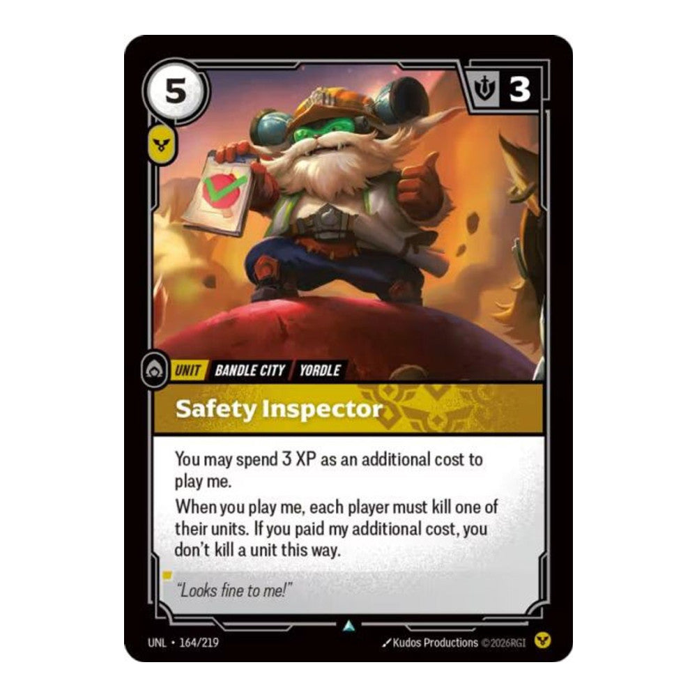 Unleashed (UNL) - Safety Inspector (#164/219) (Near Mint)