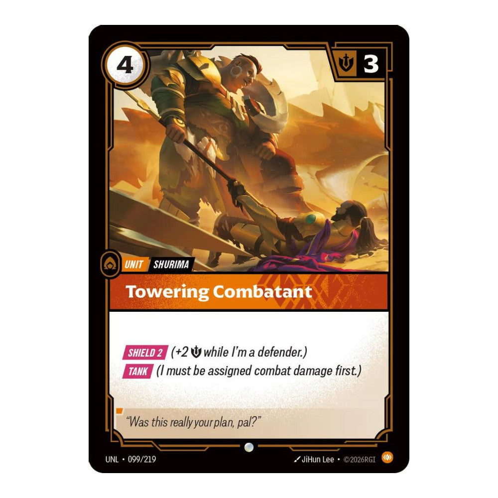 Unleashed (UNL) - Towering Combatant (#099/219) (Near Mint)