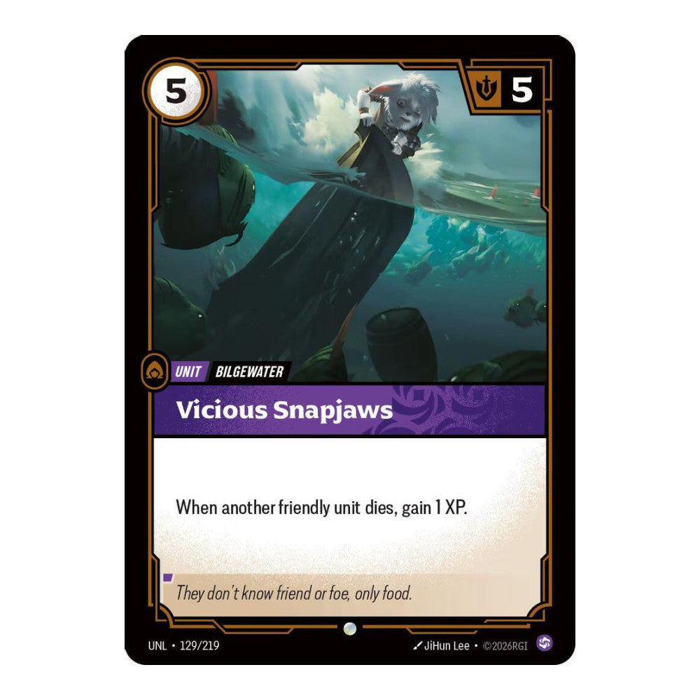 Unleashed (UNL) - Vicious Snapjaws (#129/219) (Near Mint)