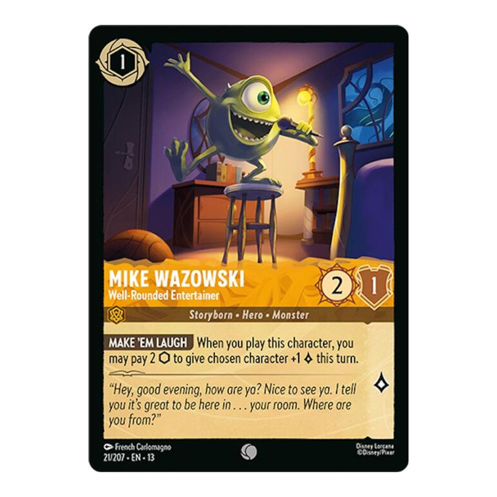 Attack of the Vine! (13) - Mike Wazowski - Well-Rounded Entertainer (#21/207) (Near Mint)