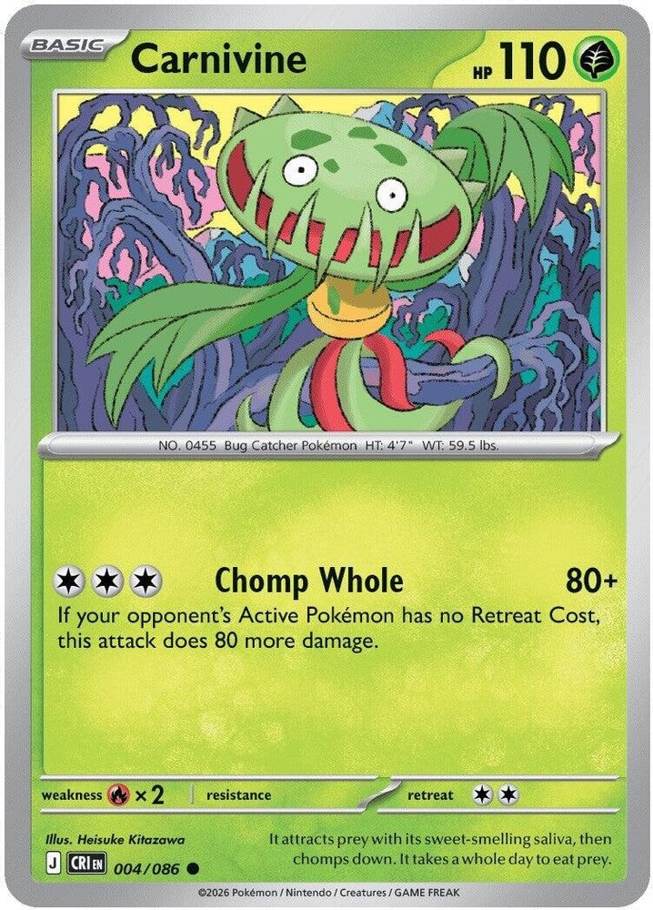 ME04: Chaos Rising (CRI) - Carnivine (#004/086, Common) ()