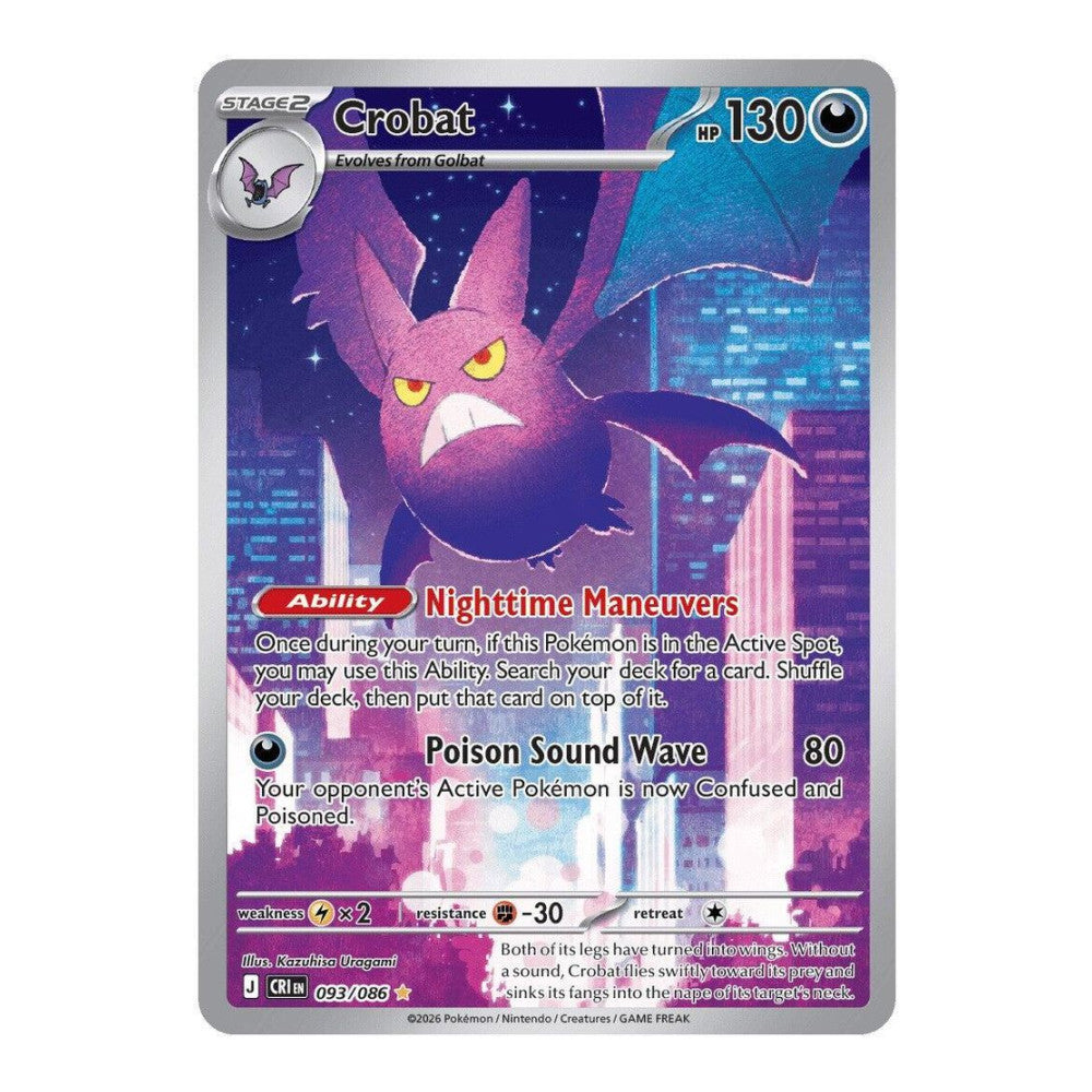 ME04: Chaos Rising (CRI) - Crobat - 093/086 (#093/086) (Near Mint)