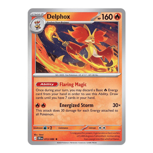 ME04: Chaos Rising (CRI) - Delphox (#013/086) (Near Mint)
