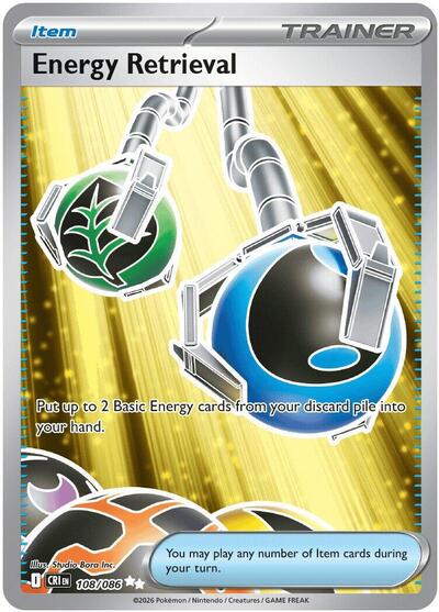 ME04: Chaos Rising (CRI) - Energy Retrieval (#108/086, Ultra Rare) ()