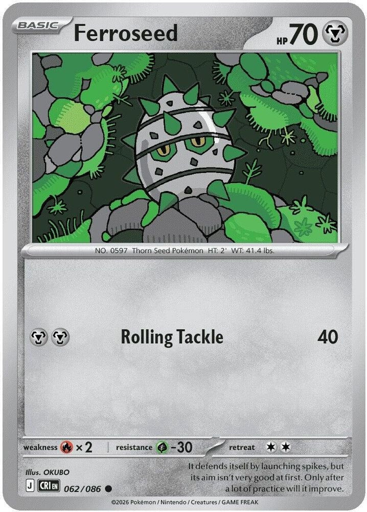 ME04: Chaos Rising (CRI) - Ferroseed (#062/086, Common) ()