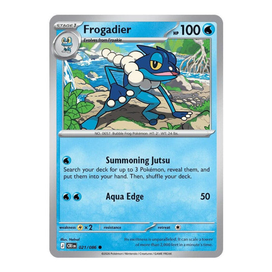 ME04: Chaos Rising (CRI) - Frogadier 021 086 (#021/086) (Near Mint)