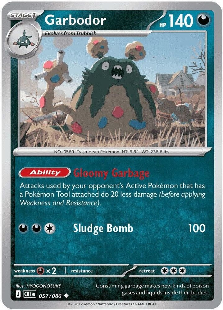 ME04: Chaos Rising (CRI) - Garbodor (#057/086, Uncommon) ()