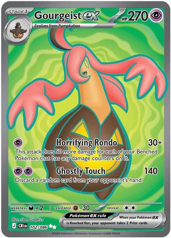 ME04: Chaos Rising (CRI) - Gourgeist ex - 102/086 (#102/086, Ultra Rare) ()