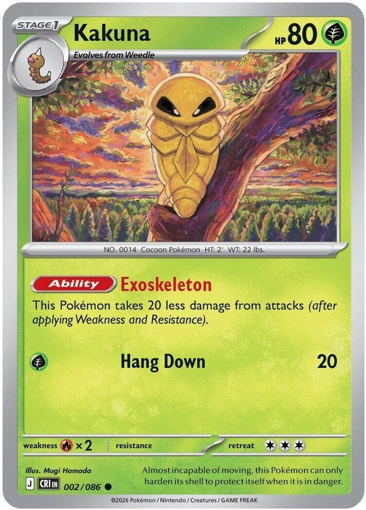 ME04: Chaos Rising (CRI) - Kakuna (#002/086, Common) ()