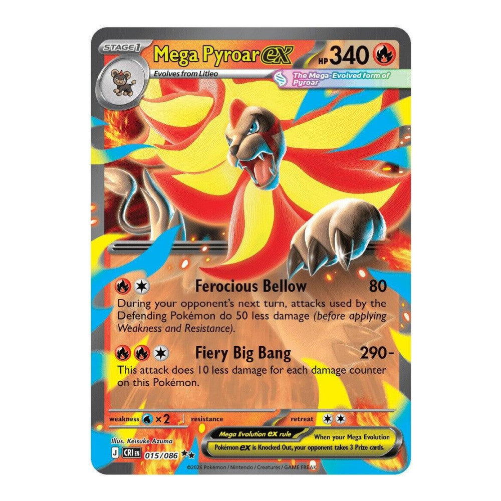 ME04: Chaos Rising (CRI) - Mega Pyroar ex - 015/086 (#015/086) (Near Mint)