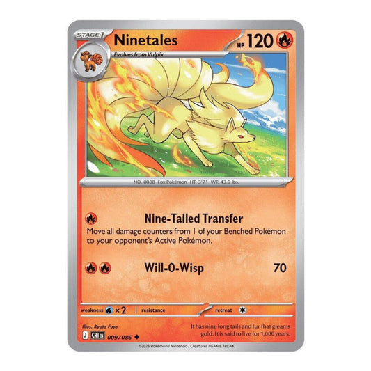 ME04: Chaos Rising (CRI) - Ninetales (#009/086) (Near Mint)