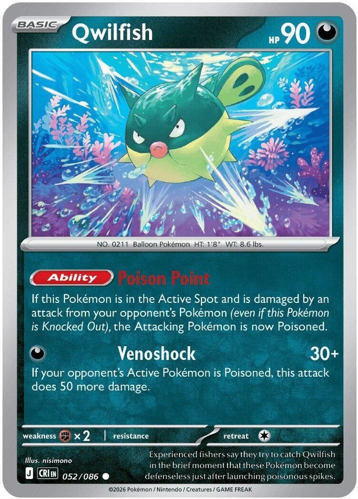 ME04: Chaos Rising (CRI) - Qwilfish (#052/086, Common) ()