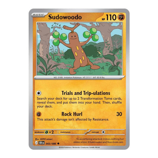 ME04: Chaos Rising (CRI) - Sudowoodo (#043/086) (Near Mint)