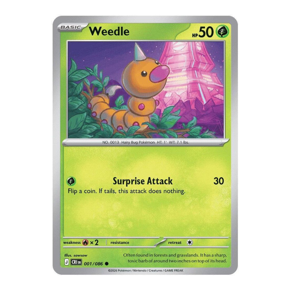 ME04: Chaos Rising (CRI) - Weedle (#001/086)