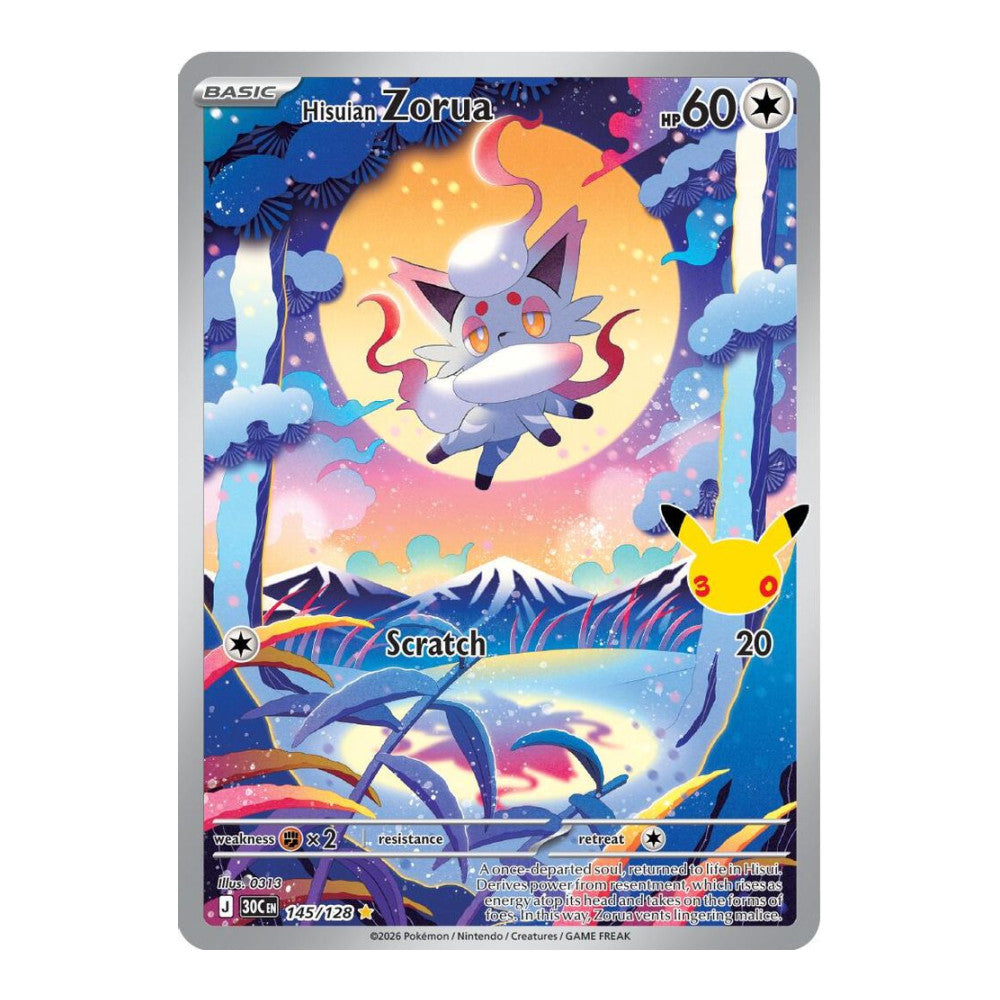 ME: 30th Celebration (30C) - Hisuian Zorua - 145/128 (#145/128) (Near Mint)