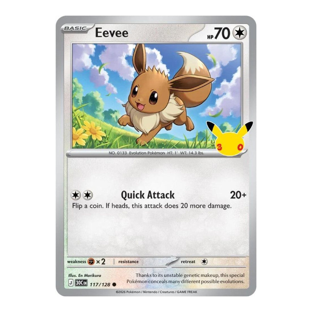 ME: 30th Celebration (30C) - Eevee - 117/128 (#117/128) (Near Mint)
