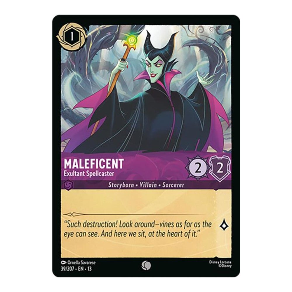 Attack of the Vine! (13) - Maleficent - Exultant Spellcaster (#39/207) (Near Mint)
