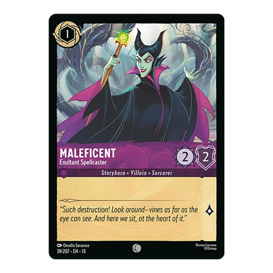 Attack of the Vine! (13) - Maleficent - Exultant Spellcaster (#39/207) (Near Mint)