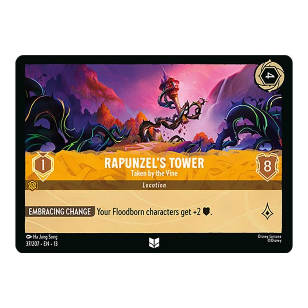 Attack of the Vine! (13) - Rapunzel's Tower - Taken by the Vine (#37/207) (Near Mint)