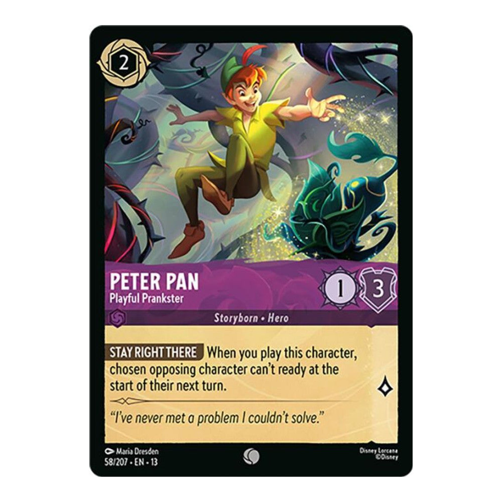 Attack of the Vine! (13) - Peter Pan - Playful Prankster (#58/207) (Near Mint)