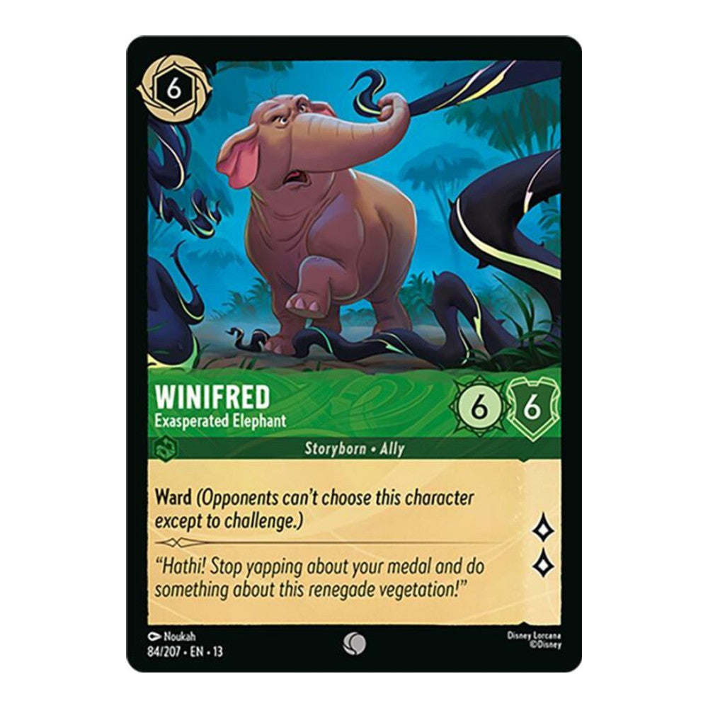 Attack of the Vine! (13) - Winifred - Exasperated Elephant (#84/207) (Near Mint)