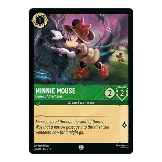 Attack of the Vine! (13) - Minnie Mouse - Curious Adventurer (#87/207) (Near Mint)