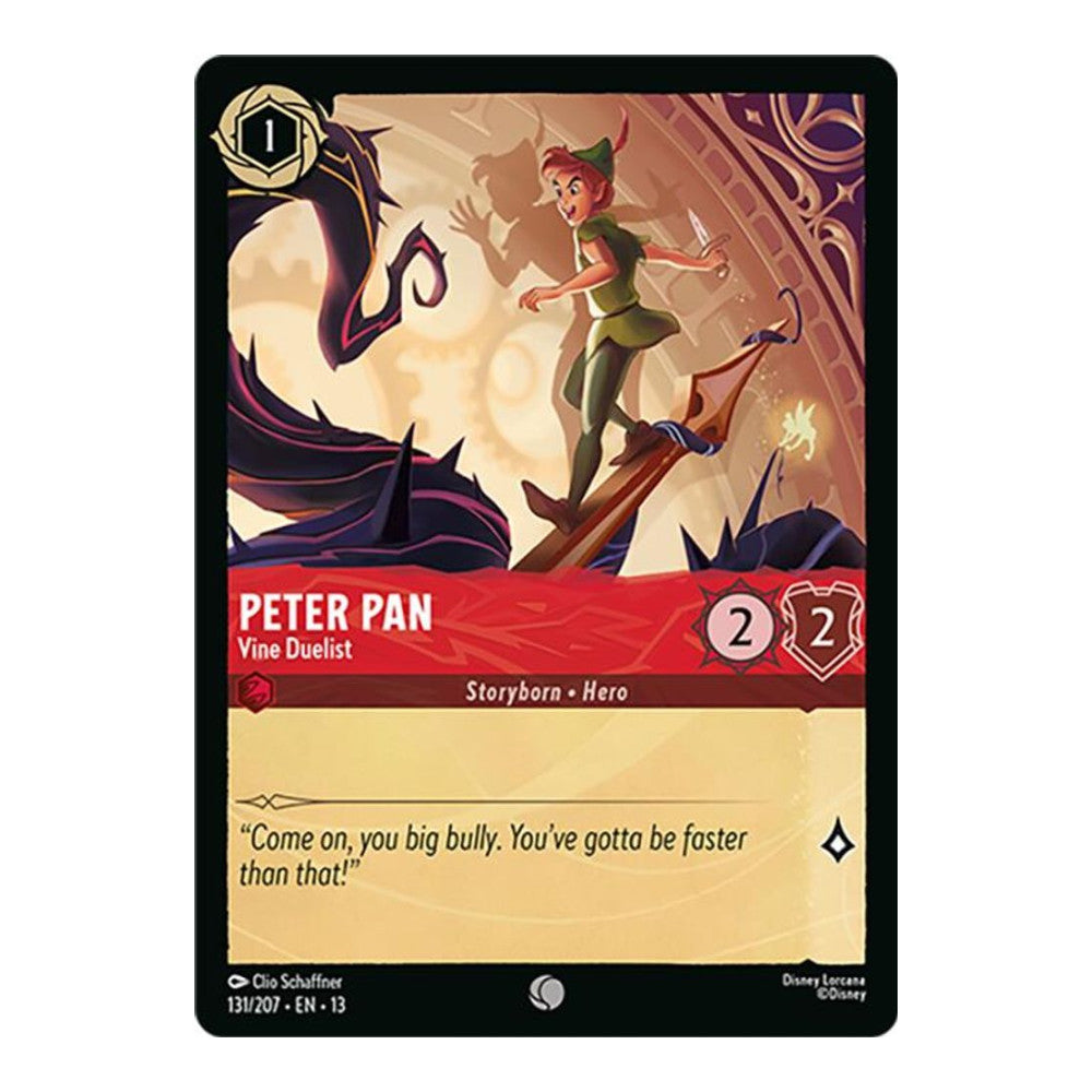 Attack of the Vine! (13) - Peter Pan - Vine Duelist (#131/207) (Near Mint)