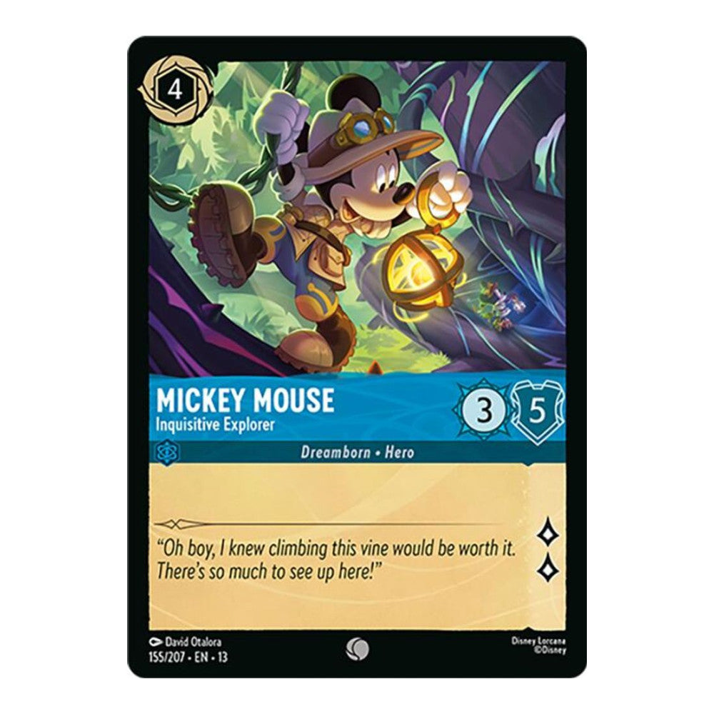 Attack of the Vine! (13) - Mickey Mouse - Inquisitive Explorer (#155/207) (Near Mint)