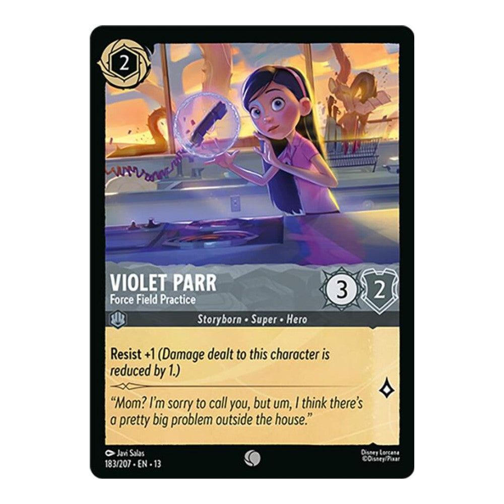 Attack of the Vine! (13) - Violet Parr - Force Field Practice (#183/207) (Near Mint)