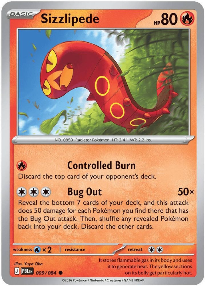 ME05: Pitch Black (PBL) - Sizzlipede (#009/084, Common) ()