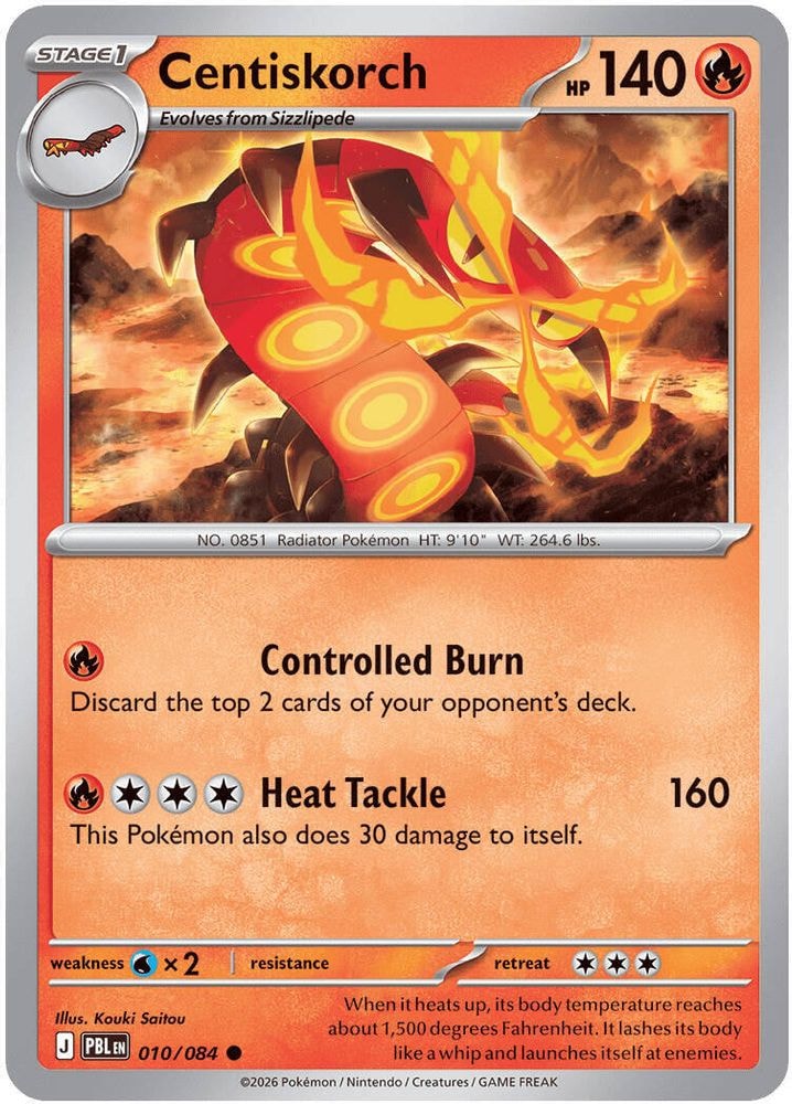 ME05: Pitch Black (PBL) - Centiskorch (#010/084, Common) ()