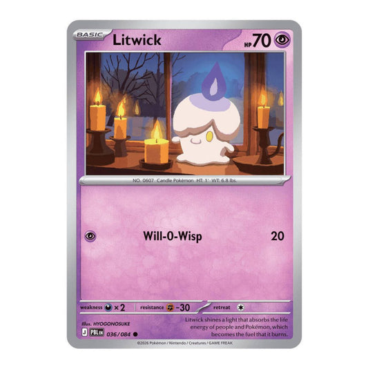 ME05: Pitch Black (PBL) - Litwick (#036/084) (Near Mint)