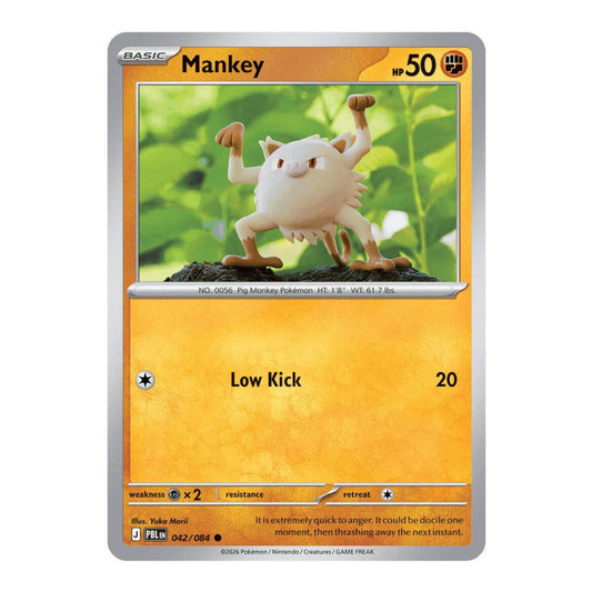 ME05: Pitch Black (PBL) - Mankey (#042/084) (Near Mint)