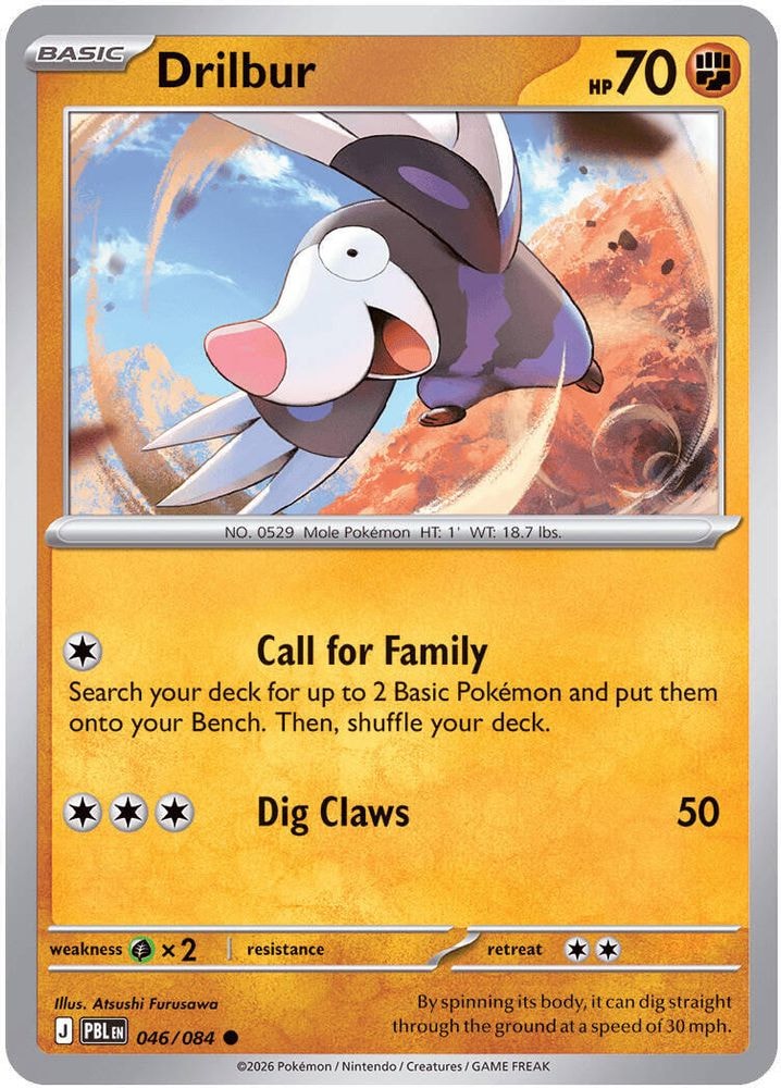 ME05: Pitch Black (PBL) - Drilbur (#046/084, Common) ()