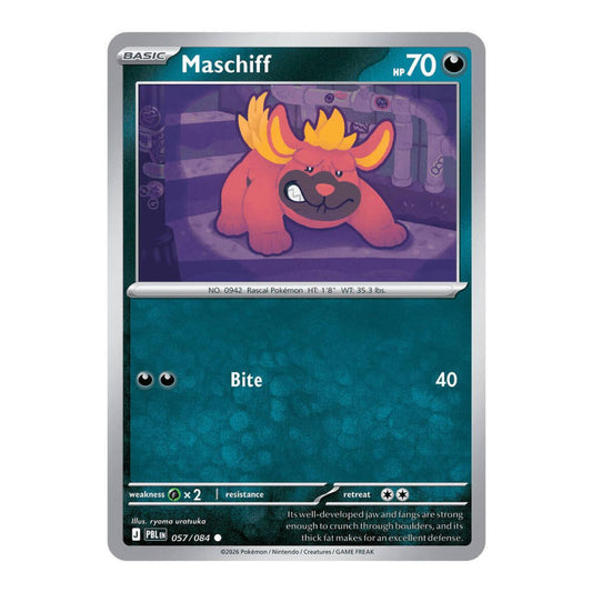 ME05: Pitch Black (PBL) - Maschiff (#057/084) (Near Mint)