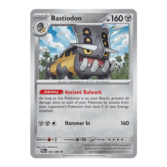 ME05: Pitch Black (PBL) - Bastiodon - 062/084 (#062/084) (Near Mint)
