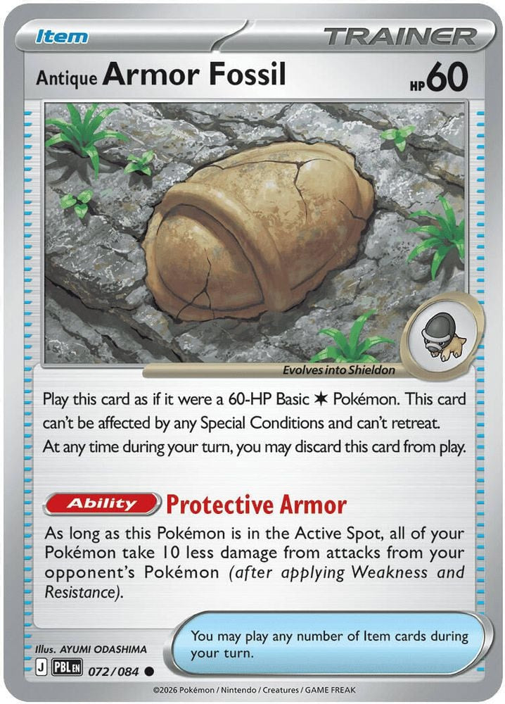 ME05: Pitch Black (PBL) - Antique Armor Fossil (#072/084, Common)
