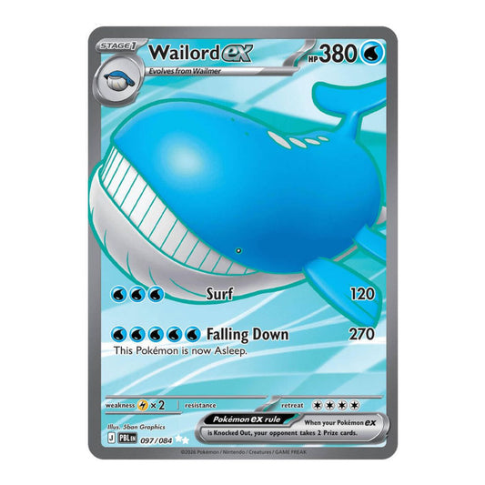 ME05: Pitch Black (PBL) - Wailord ex 097 084 (#097/084) (Near Mint)
