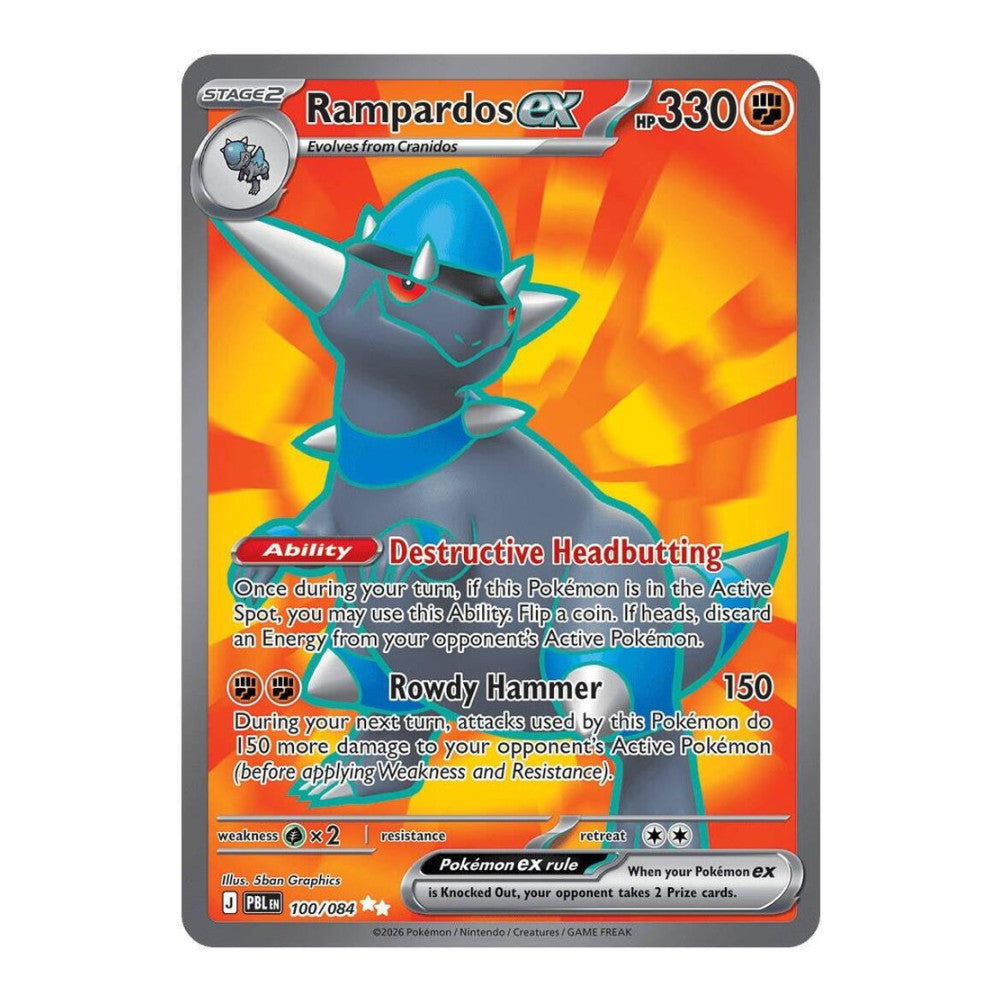 ME05: Pitch Black (PBL) - Rampardos ex - 100/084 (#100/084) (Near Mint)