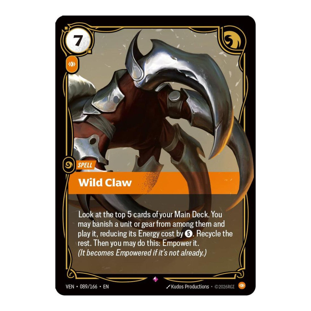 Vendetta (VEN) - Wild Claw (#089/166) (Near Mint)