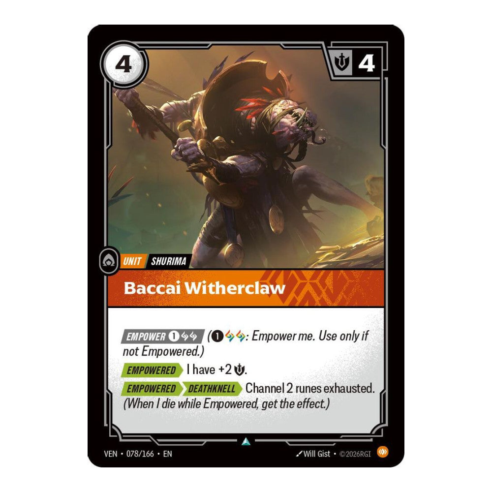 Vendetta (VEN) - Baccai Witherclaw (#078/166) (Near Mint)