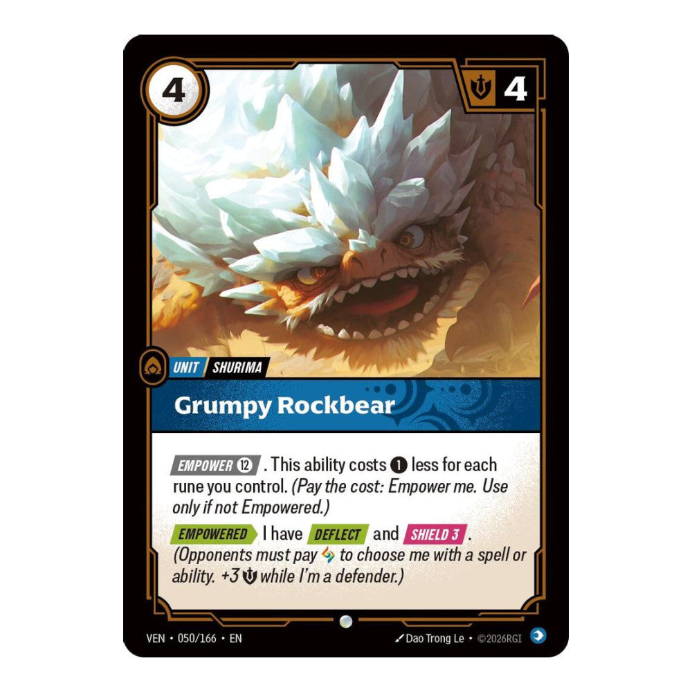 Vendetta (VEN) - Grumpy Rockbear (#050/166) (Near Mint)