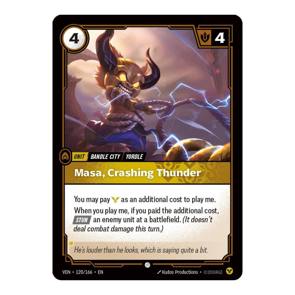 Vendetta (VEN) - Masa, Crashing Thunder (#120/166) (Near Mint)
