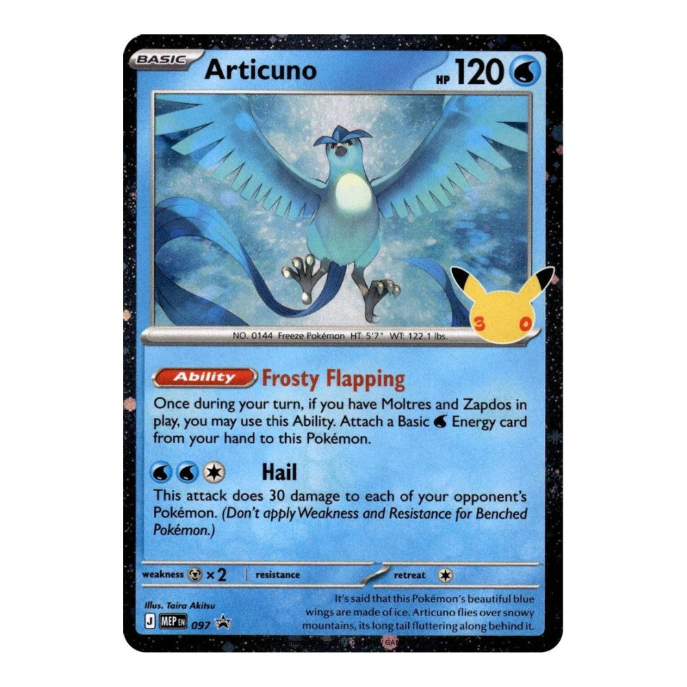 ME: Mega Evolution Promo (MEP) - Articuno - 097 (30th Celebration) (#097) (Near Mint)