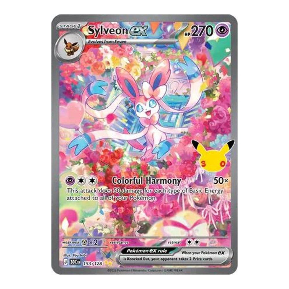 ME: 30th Celebration (30C) - Sylveon ex - 153/128 (#153/128) (Near Mint)