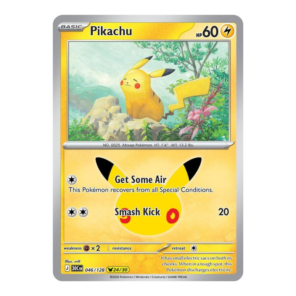 ME: 30th Celebration (30C) - Pikachu - 046/128 (#046/128) (Near Mint)