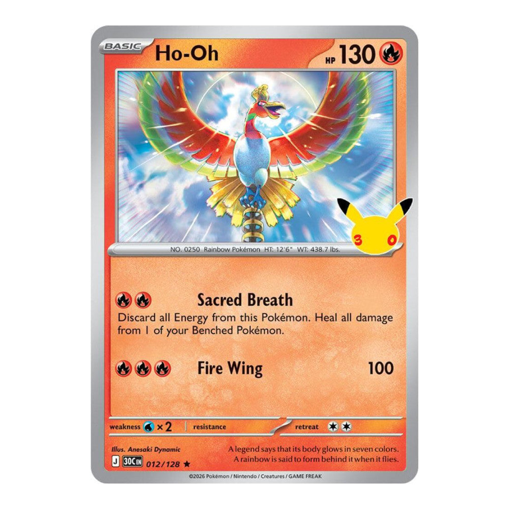 ME: 30th Celebration (30C) - Ho-Oh (#012/128) (Near Mint)