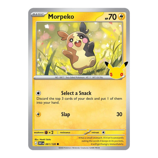 ME: 30th Celebration (30C) - Morpeko - 061/128 (#061/128) (Near Mint)