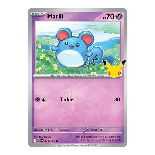 ME: 30th Celebration (30C) - Marill (#067/128) (Near Mint)