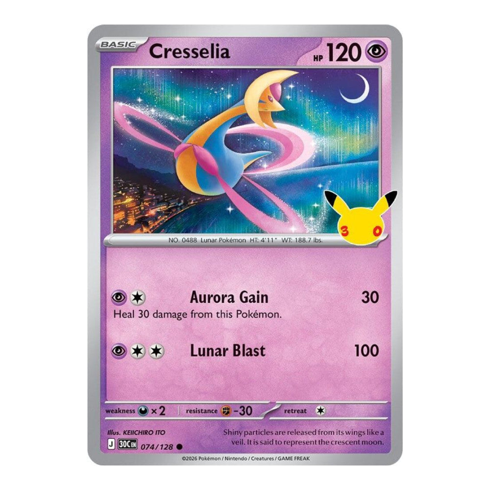 ME: 30th Celebration (30C) - Cresselia (#074/128) (Near Mint)